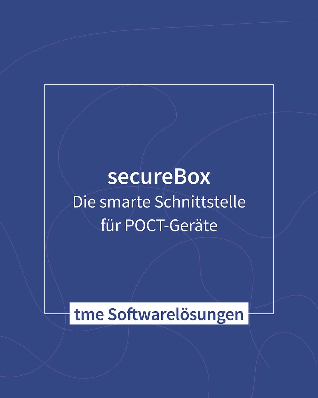 Auf diesem Posting steht auf blauem Hintergrund der Text: „ORDINATIONEN – Unsere Software wird bereits in zahlreichen Arztpraxen erfolgreich eingesetzt.“