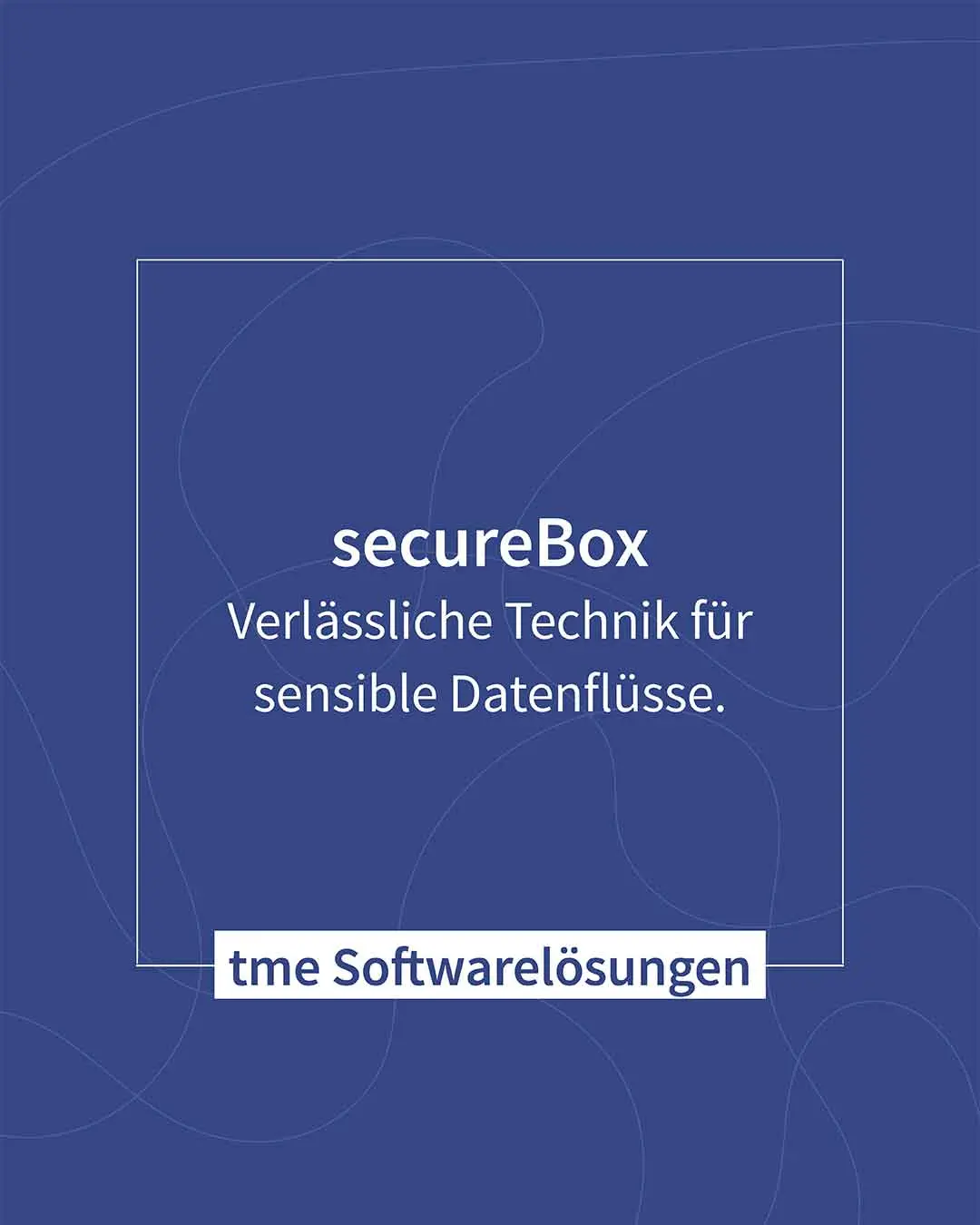Grafik mit Text: secureBoxx – Verlässliche Technik für sensible Datenflüsse